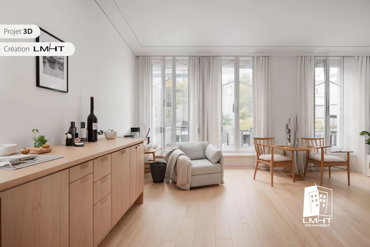 fr92-244-6823b003 Appartement T3 de 74m2 + Cave à Boulogne-Billancourt
